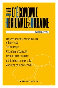 REVUE D'ECONOMIE REGIONALE ET URBAINE N 1/2024 - VARIA