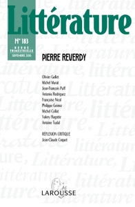 Littérature n° 183 (3/2016) Pierre Reverdy