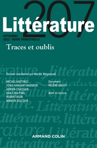 LITTERATURE N 207 3/2022 - TRACES ET OUBLIS