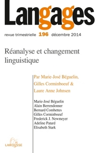 Langages n° 196 (4/2014) Réanalyse et changement linguistique