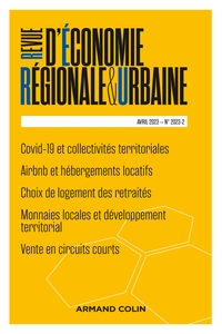 REVUE D'ECONOMIE REGIONALE ET URBAINE N 2/2023