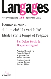 Langages n° 188 (4/2012)