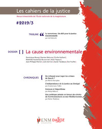 Cahier de la justice 3/2019 - Justice et environnement