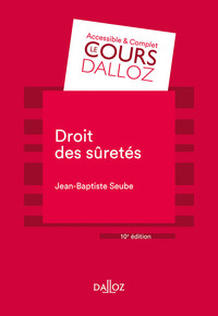 Droit des sûretés 10ed - Cours