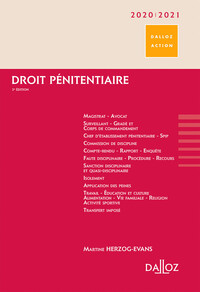 Droit pénitentiaire 2020/2021. 3e éd.