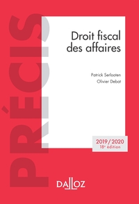 Droit fiscal des affaires 2019/2020 - 18e ed.