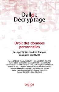 DROIT DES DONNEES PERSONNELLES. LES SPECIFICITES DU DROIT FRANCAIS AU REGARD DU RGPD