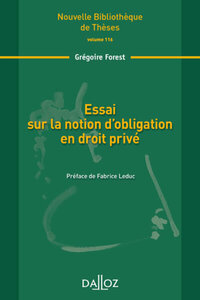 Essai sur la notion d'obligation en droit privé - Volume 116