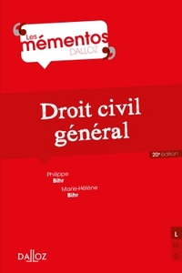 DROIT CIVIL GENERAL - 20E ED.