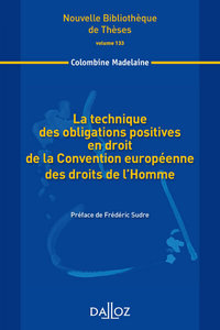 La technique des obligations positives en droit de la Convention européenne des droits de l'Homme - Volume 133