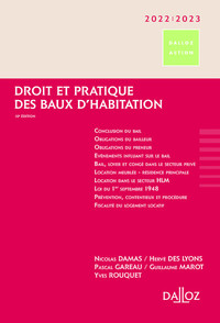 Droit et pratique des baux d'habitation 2022/23 10ed