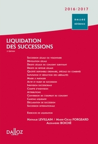 Liquidation des successions 2016/2017