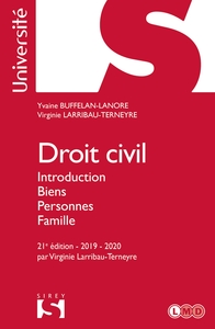 Droit civil. Introduction Biens Personnes Famille - 21e ed.