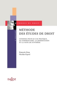 Méthode des études de droit - 4e ed.