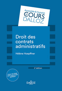 DROIT DES CONTRATS ADMINISTRATIFS 2ED