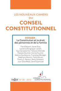 Les nouveaux cahiers du Conseil constitutionnel n°39