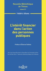 L'intérêt financier dans l'action des personnes publiques - Volume 171