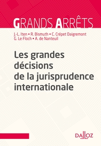 Les grandes décisions de la jurisprudence internationale - 1re ed.