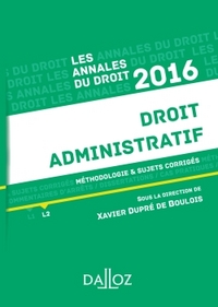 Annales Droit administratif 2016