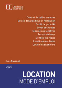 LOCATION MODE D'EMPLOI 2020. 15E ED.