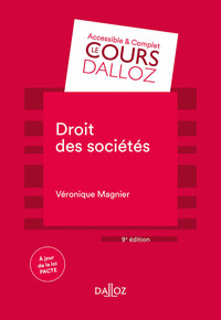 Droit des sociétés - 9e ed.