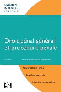 Droit pénal général et procédure pénale 22ed