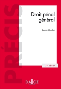 Droit pénal général - 25e éd.