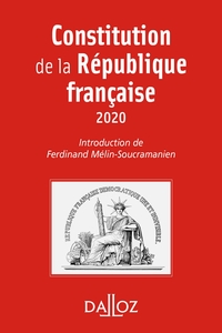 Constitution de la République française. 2020 - 17e ed.