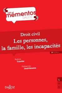 Droit civil. Les personnes, la famille, les incapacités - 9e éd.