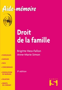 Droit de la famille - 9e ed.