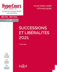 Successions et libéralités 2021