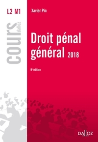 Droit pénal général 2018 - 9e éd.