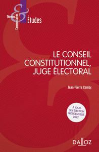 Le Conseil constitutionnel, juge électoral