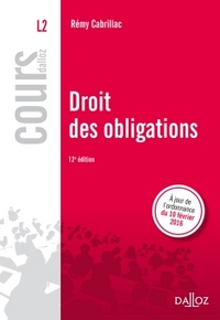 Droit des obligations - 12e éd.