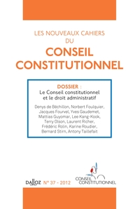 Les nouveaux cahiers du conseil constitutionnel n°37