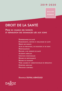 DROIT DE LA SANTE 2019/2020 - PRISE EN CHARGE DES PATIENTS ET REPARATION DES DOMMAGES CONSECUTIFS AU