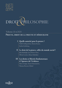 Droit et Philosophie - Volume XI Preuve, droit de la preuve et démocratie