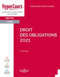 Droit des obligations 2021 - 13e ed.