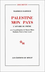 PALESTINE MON PAYS L'AFFAIRE DU POEME