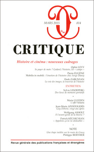 Revue critique 814 Histoire et cinéma nouveau cadrage