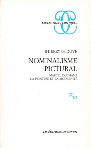 Nominalisme pictural Marcel Duchamp la peinture et la modernité