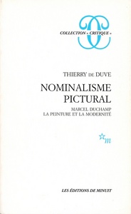 NOMINALISME PICTURAL MARCEL DUCHAMP LA PEINTURE ET LA MODERNITE