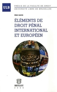 Éléments de droit pénal international et européen