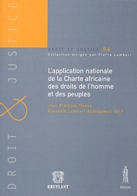 l'application nationale de la charte africaine des droits de l'homme et des peup