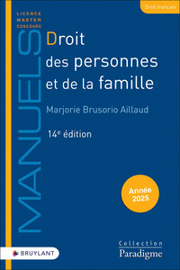 DROIT DES PERSONNES ET DE LA FAMILLE