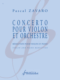 CONCERTO POUR VIOLON - REDUCTION POUR VIOLON ET PIANO - EDITION BILINGUE