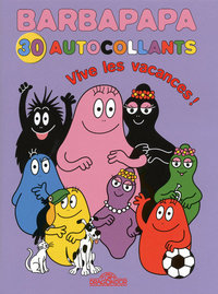 Barbapapa - 30 autocollants - vive les vacances !