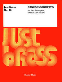 JB 10: SCHEIDT - CANZON CORNETTO 4 TPT (SCORE/PARTS) TROMPETTE