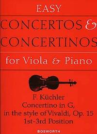 FERDINAND KUCHLER: CONCERTINO IN G OP.15 (VIOLA/PIANO)