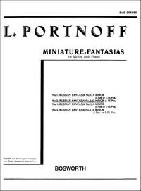LEO PORTNOFF: RUSSIAN FANTASIA NO.2 IN D MINOR FOR VIOLIN AND PIANO